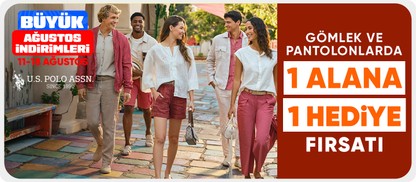 Gömlek ve pantolonlarda  1 alana 1 hediye fırsatı