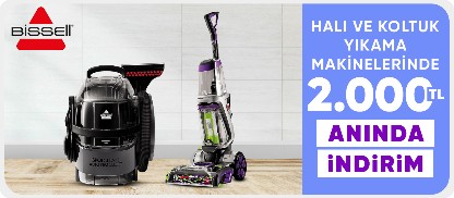 Bissell Halı ve koltuk yıkama makinelerinde  2.000 TL anında indirim