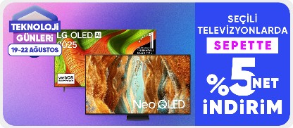 Seçili Televizyonlarda Sepette %5 Net İndirim!