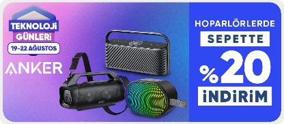 Anker Hoparlörlerde Sepette %20 İndirim