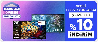 Seçili Televizyonlarda Sepett %10 İndirim 