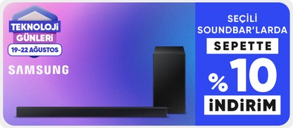 Seçili Samsung Soundbarlarda Sepete %10 İndirim