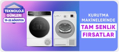 Kurutma makinelerinde tam sennlik fırsatlar