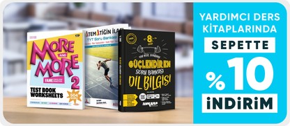 Yardımcı ders kitaplarında  sepette %10 indirim