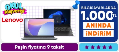 Lenovo Bilgisayarlarda 1.000 TL Kupon