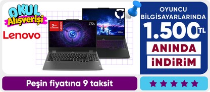 Lenovo Gaming Bilgisayarlarda 1.500 TL Kupon
