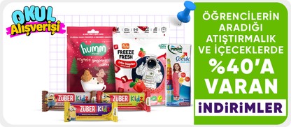Öğrencilerin aradığı  atıştımalık ve içeceklerde  %40'a varan indirimler
