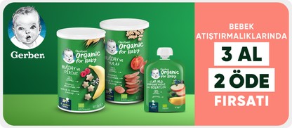 Gerber Bebek Atıştırmalıklarında 3 Al 2 Öde Fırsatı
