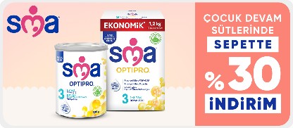 SMA Çocuk Devam Sütlerinde Sepette %30 İndirim