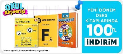 Yeni dönem ders kitaplarında 100 TL indirim