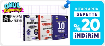 Kitaplarda sepette %20 indirim