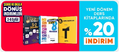 Yeni dönem ders kitaplarında  %20 indirim*