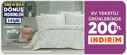 Yataş Ürünlerinde 1000 TL ve Üzerine 200 TL İndirim