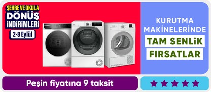 Kurutma makinelerinde tam senlik fırsatlar