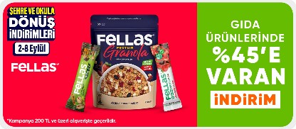 Gıda ürünlerinde %45'e varan indirim