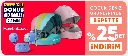 Mambobaby ve Schulzz Çocuk Deniz Ürünlerinde Sepette Net %25 İndirim