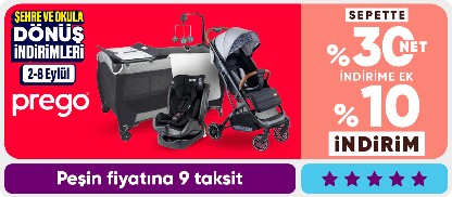 Prego Bebek Araç Gereçlerinde Sepette %30 Net İndirim + %10 Net İndirim