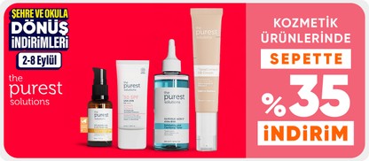 Kozmetik ürünlerinde sepette %35 indirim