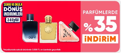 Parfümlerde %35 indirim