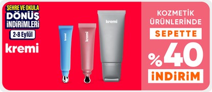 Kozmetik ürünlerinde sepette %40 indirim