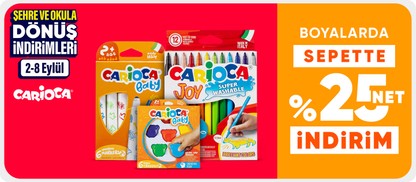 Carioca Boyalarda Sepette %25 Net İndirim
