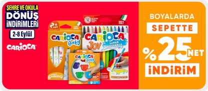 Carioca Boyalarda Sepette %25 Net İndirim