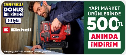 Einhell Markalı Ürünlerde İndirim Fırsatı