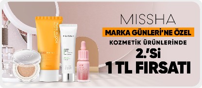 Kozmetik ürünlerinde  2.'si 1 TL fırsatı