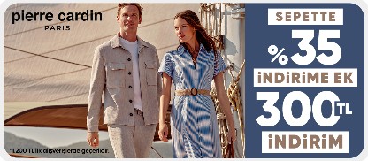 Sepette %35 indirime ek  300 TL indirim