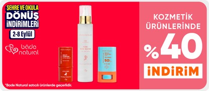 Kozmetik ürünlerinde %40 indirim*