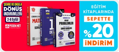 Eğitim kitaplarında sepette %20 indirim