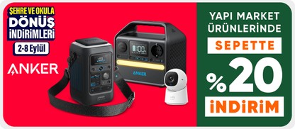 Anker Markalı Ürünlerde Sepette %20 İndirim