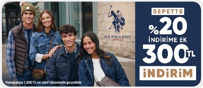 Sepette %20 indirime ek  300 TL indirim*