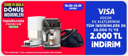Küçük Ev Aletlerinde 20.000 TL'ye 2.000 TL İndirim