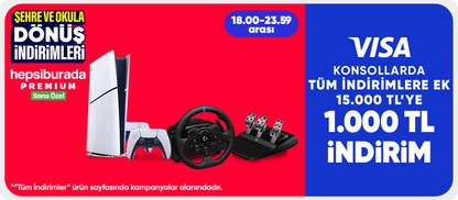 Konsol 15.000 TL'ye 1000 TL İndirim