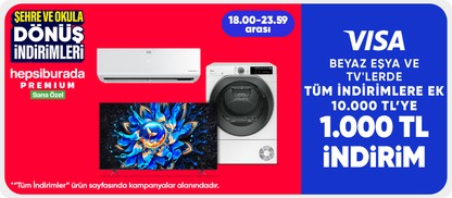Beyaz eşya ve TV'lerde tüm indirimlere ek 10.000 TL'ye 1.000 TL indirim