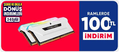 Ram'lerde  100 TL indirim