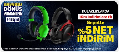 Kulaklık Ürünlerinde Tüm İndirimlere Ek Sepette %5 Net İndirim