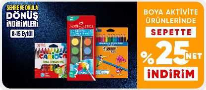 Boya Aktivite Ürünlerinde Sepette %25 Net İndirim