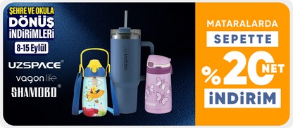 Uzspace & Vagonlife & Shamobo Matalarda  Sepette %20 Net İndirim