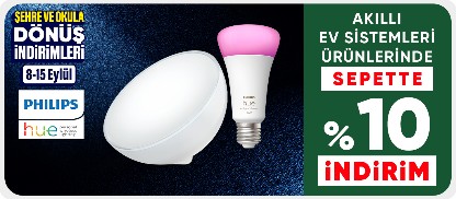 Philips Hue Akıllı Ev Sistemleri Ürünlerinde Sepette %10 İndirim