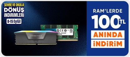 Ram'lerde  100 TL indirim