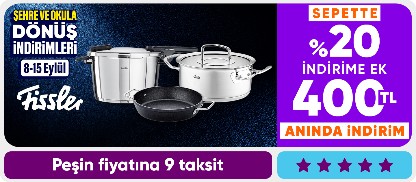 Fissler ürünlerinde Sepette %20 indirim ek 400 TL Kupon