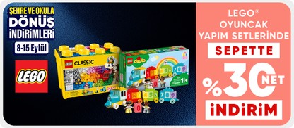 LEGO® Oyuncak Yapım Setlerinde Sepette Net %15 İndirim
