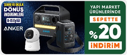 Anker Markalı Ürünlerde Sepette %20 İndirim