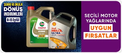 Seçili Motor Yağlarında Fırsatlar