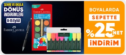 Faber-Castell Boyalarda Sepette %25 Net İndirim