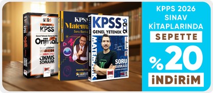 KPSS 2026 sınav kitaplarında  sepette %20 indirim