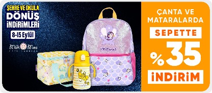 Milk&Moo Çanta ve Mataralarda  Sepette %35 İndirim