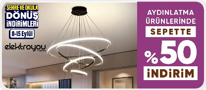 Elektroyou Ürünlerinde Sepette %50 İndirim	